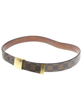 Louis Vuitton Damier Sainteur Carre Belt Brown Gold M6802